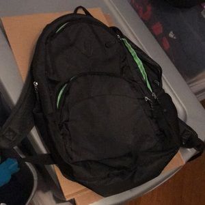 Black Back pack4 pockets with mesh pockets
